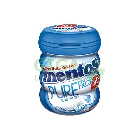 Mentos GUM PURE FRESH Mint 60g dražé 40 - GigaLekáreň.sk