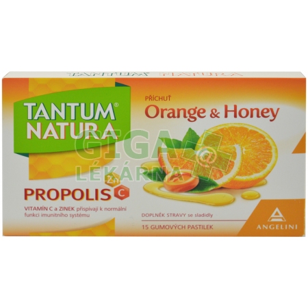 Tantum Natura OrangeHoney+Zn+ 15 pastilek - GigaLekáreň.sk